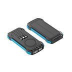 Solar Wireless Charging Power Bank with Dual LED Lamp Novva Living