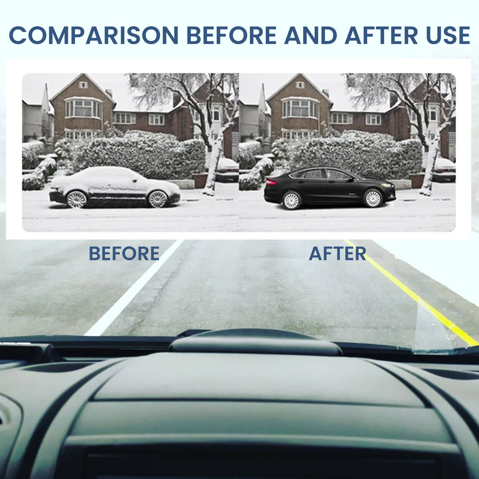 Car Deicer Snow Removal Defrost & Defog Instrument