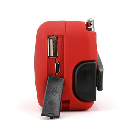 Radio solaire d'urgence avec torche et lecteur de musique
