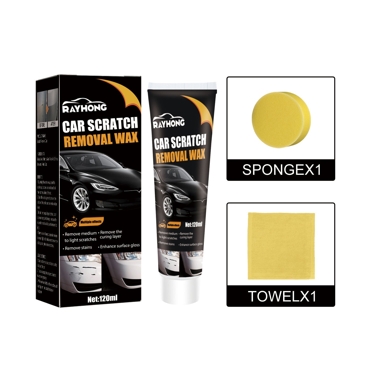 Car Scratch Wax Paint Repair & Decontamination Polish
