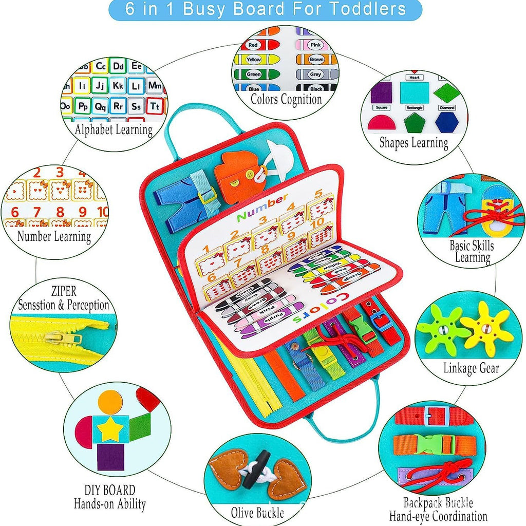 Felt Busy Board Dressing Learning Board for Children