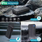 Solar Power Bank with Dual LED Light