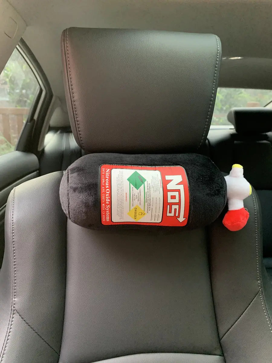 NOS Nitrogen Bottle Car Pillow & Headrest Novva Living