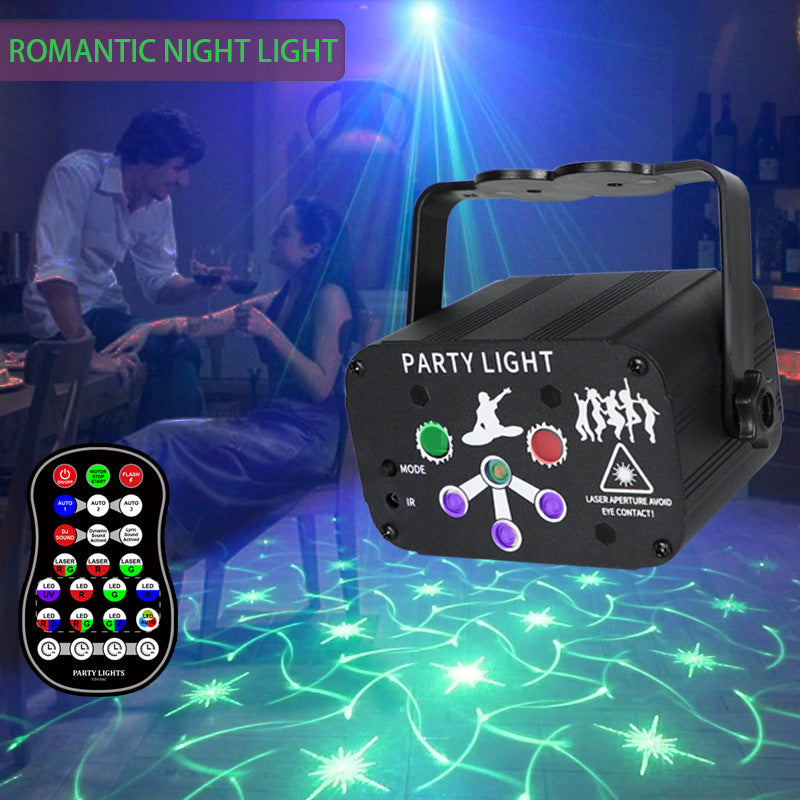 UV 6-Hole Mini Laser Stage Light