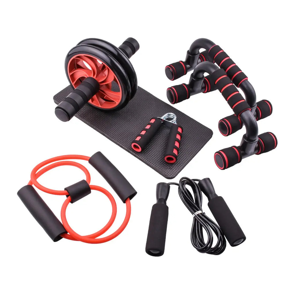 7-Piece Ab Wheel & Push-Up Fitness Set Novva Living