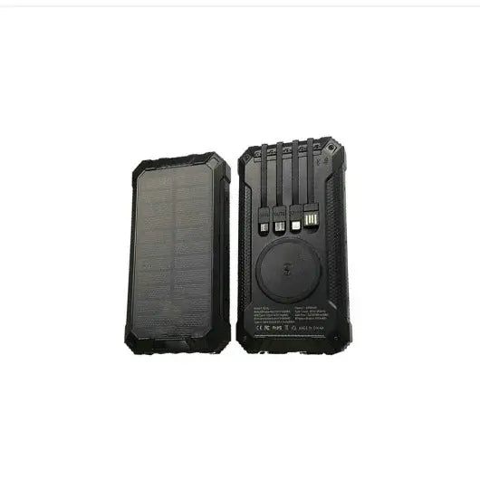 Solar Wireless Charging Power Bank with Dual LED Lamp Novva Living