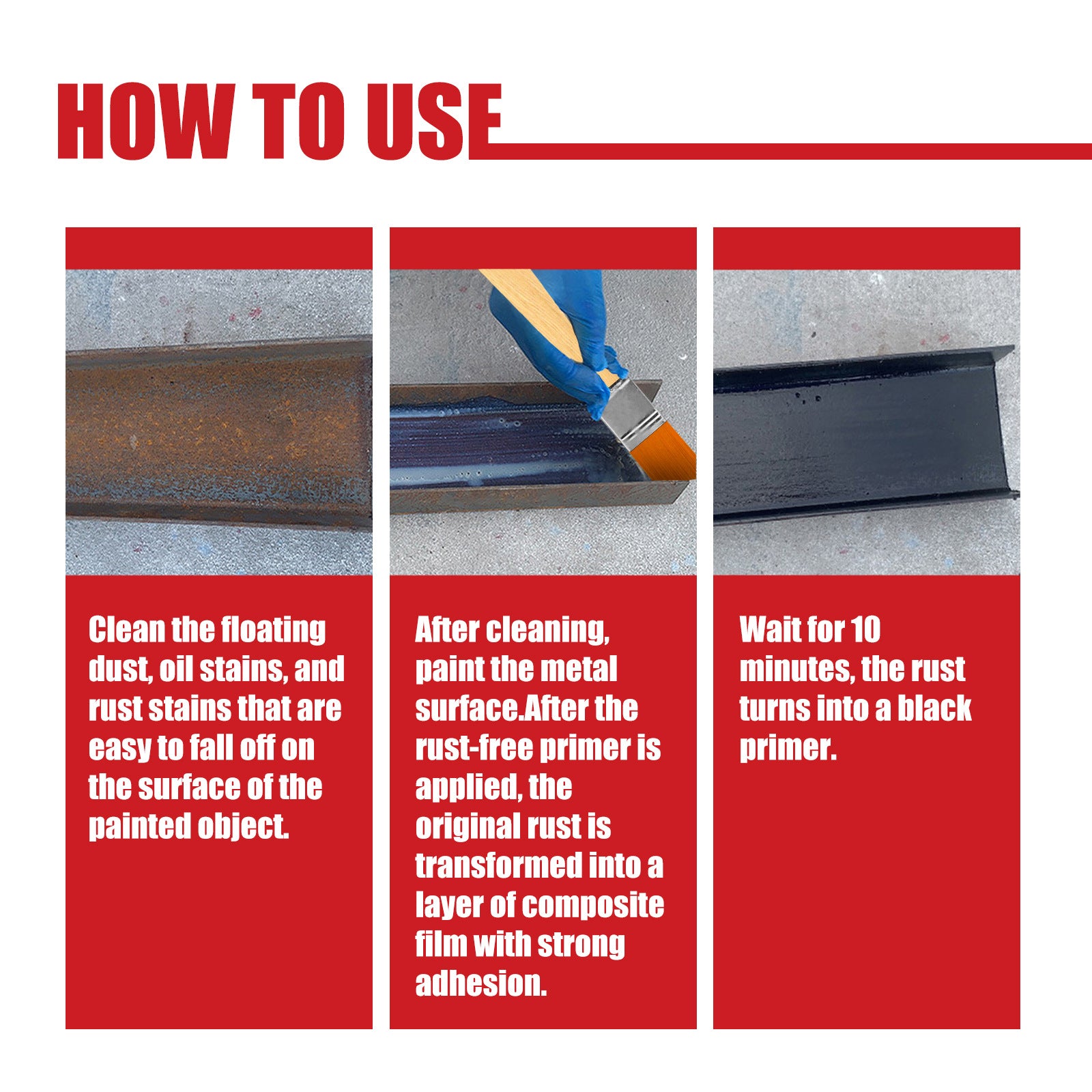 Anti-Rust Primer Metal Rust Conversion Agent