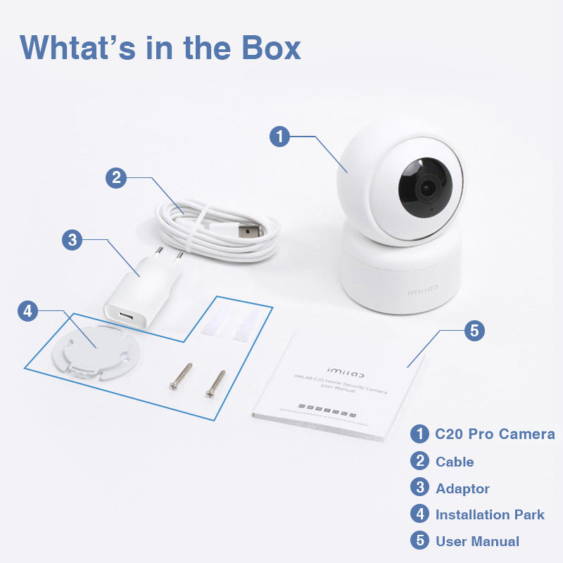 Caméra de sécurité intelligente WiFi Pro 2K