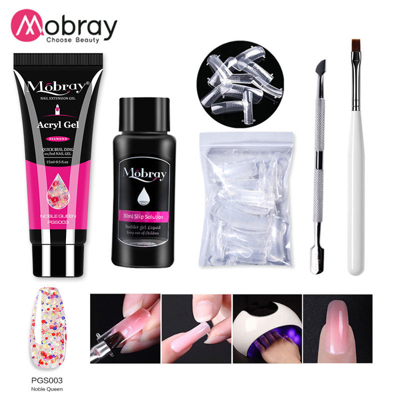 Kit de colle d'extension d'ongles en cristal