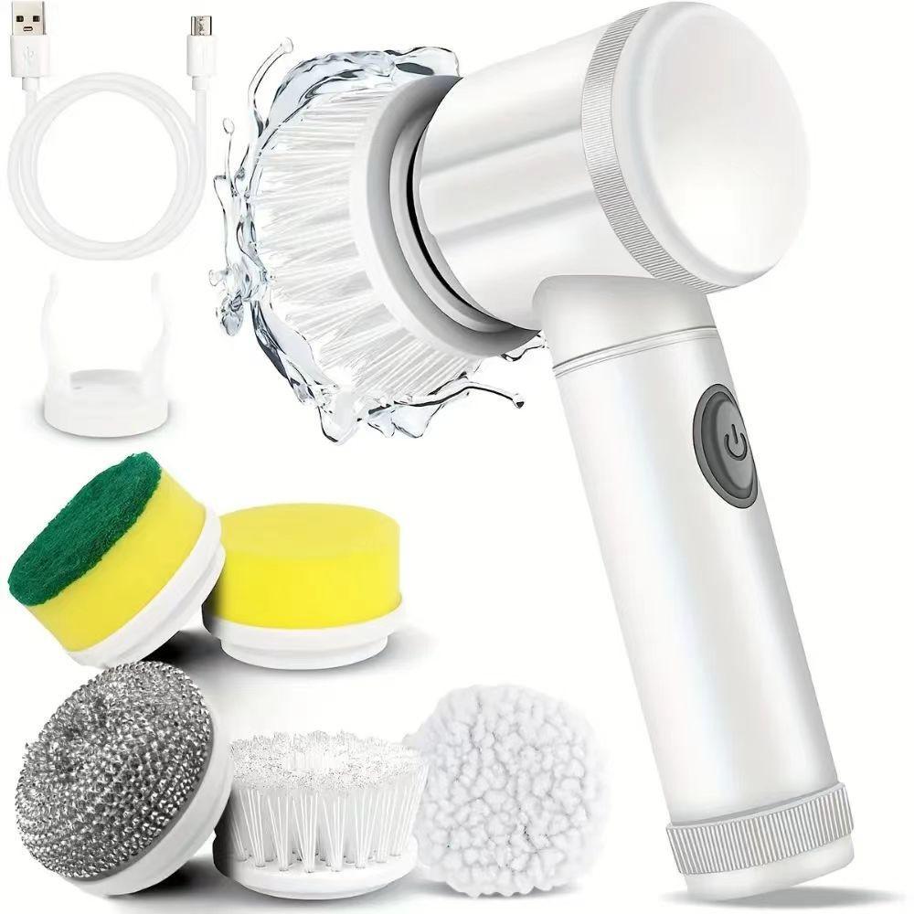 Ensemble de brosses de nettoyage électriques 5 en 1
