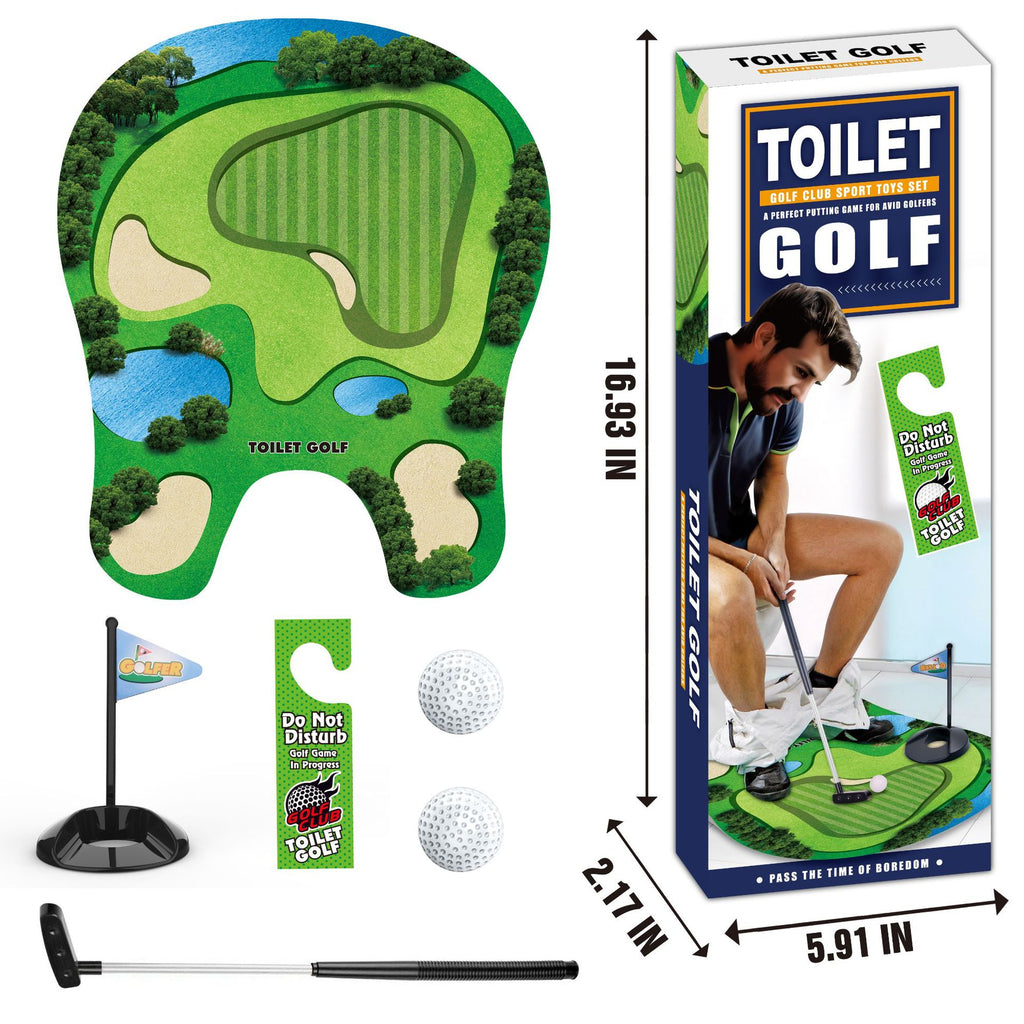 Toilet Golf Mini Game Set