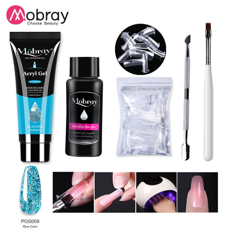 Kit de colle d'extension d'ongles en cristal