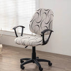 Printed Elastic Office Chair Cover Novva Living