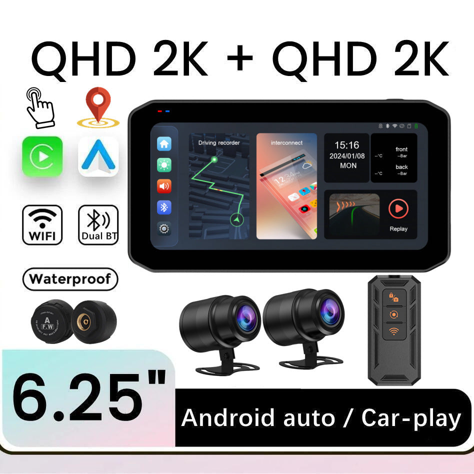 Motorcycle Dash Cam All-in-One Unit