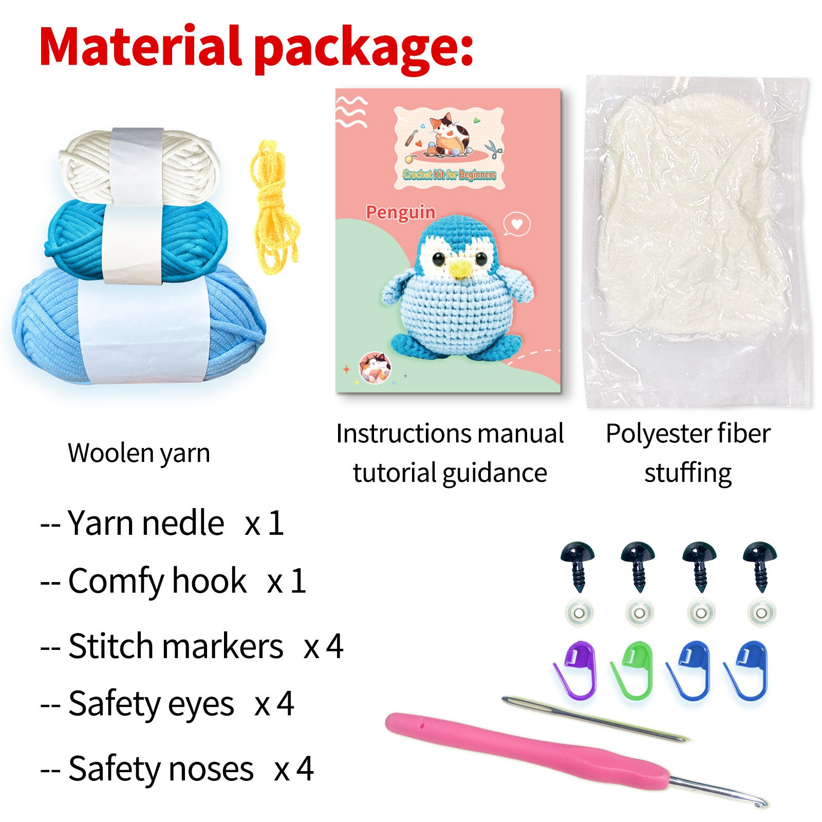 Crochet Penguin Doll Knitting Kit