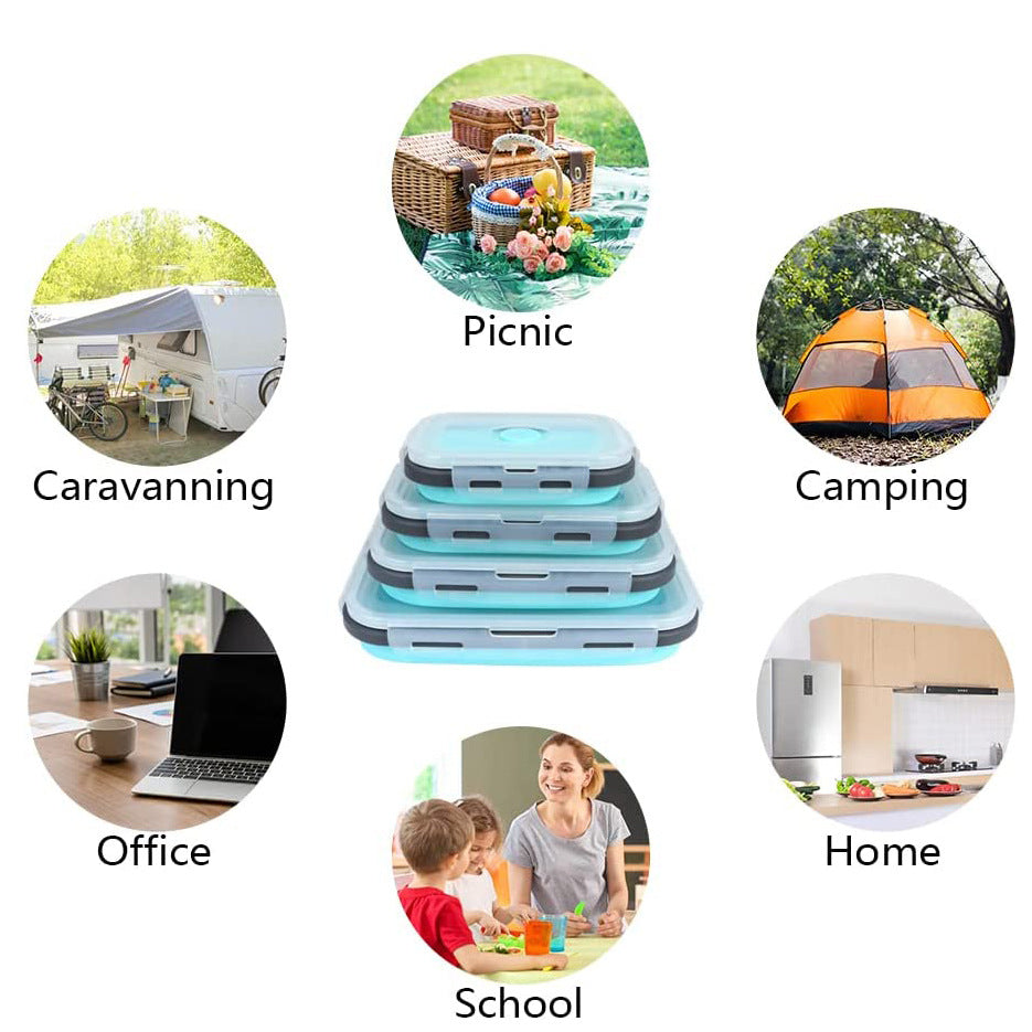 Foldable Silicone Lunch Box