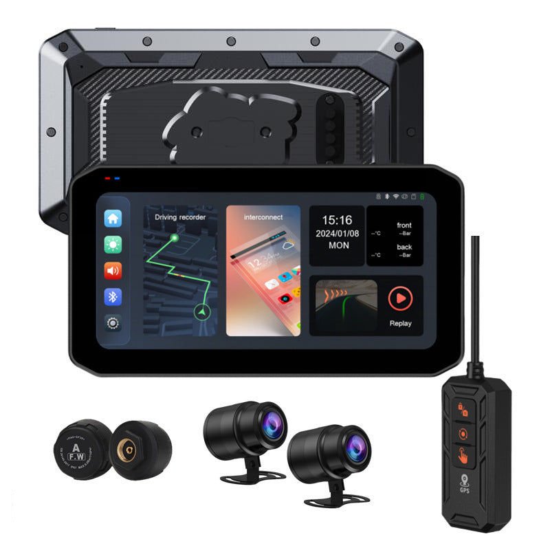 Motorcycle Dash Cam All-in-One Unit