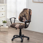 Printed Elastic Office Chair Cover Novva Living