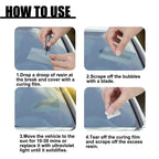 Windshield Crack Sealant Quick-Setting Glass Adhesive