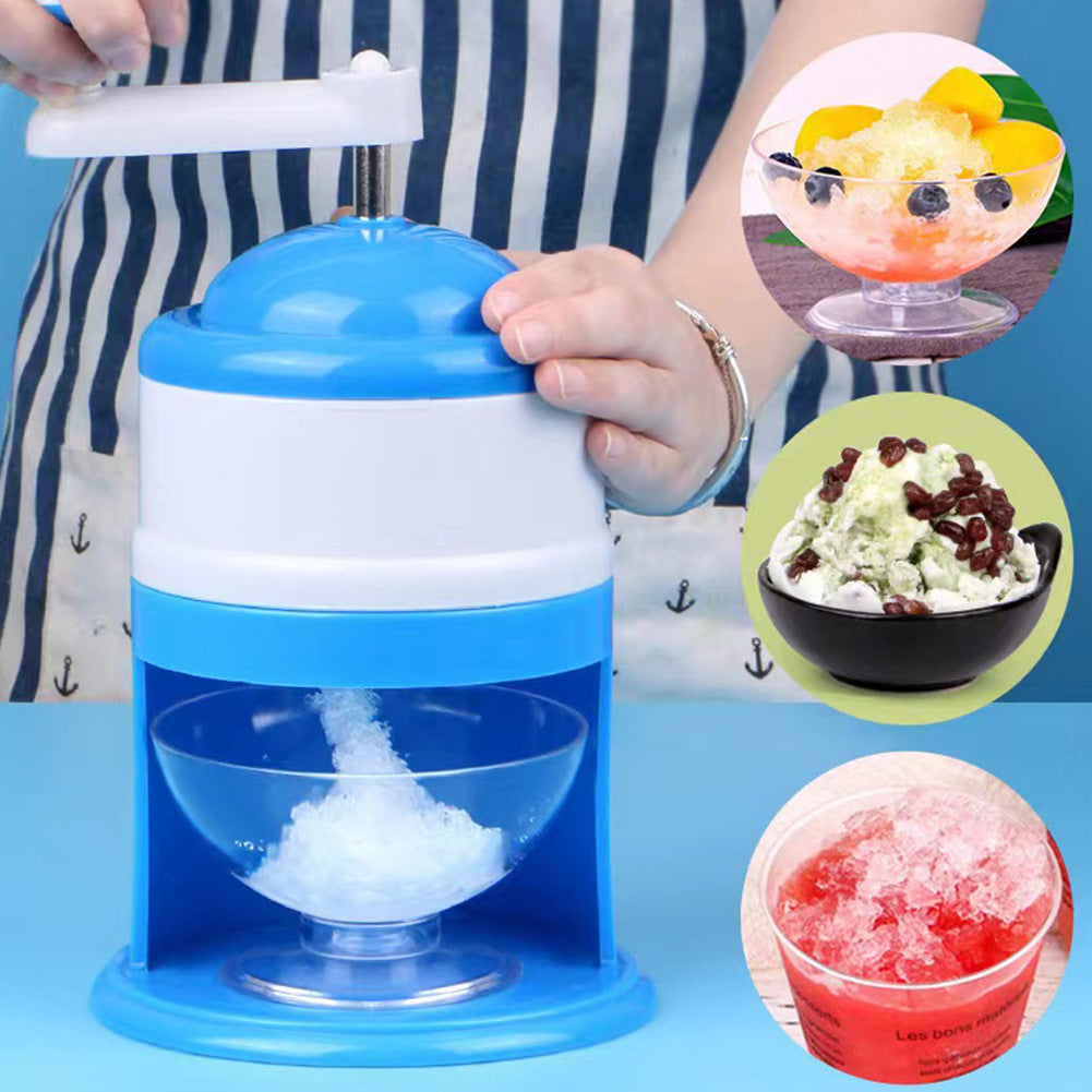 Manual Shaved Ice & Smoothie Machine Mini Household Ice Crusher