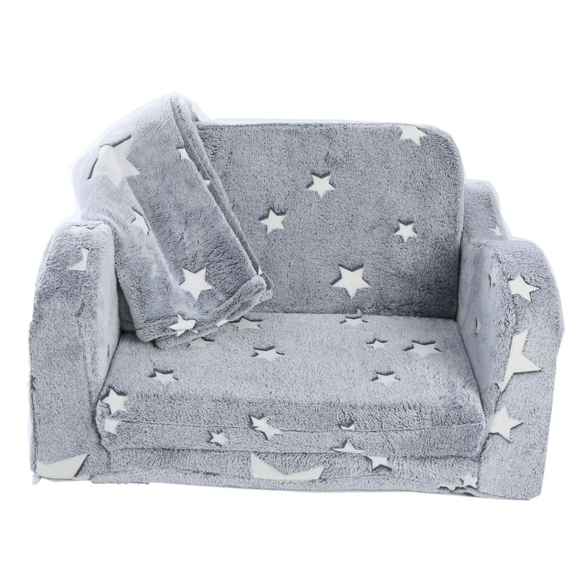 Children's Foldable Plush Sofa Chair with Blanket Novva Living