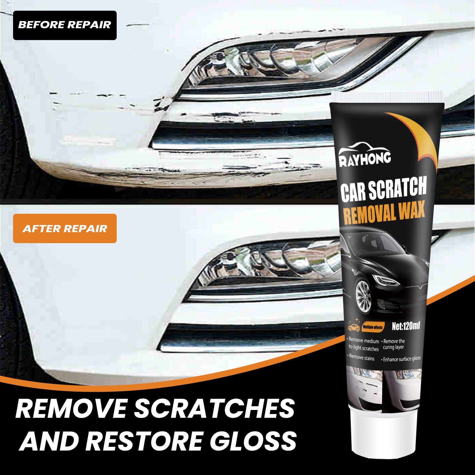 Car Scratch Wax Paint Repair & Decontamination Polish