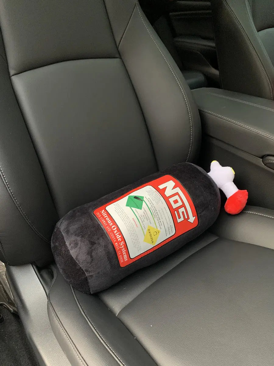 NOS Nitrogen Bottle Car Pillow & Headrest Novva Living