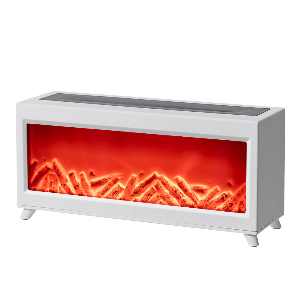 3D Fireplace Flame Humidifier & Aromatherapy Diffuser