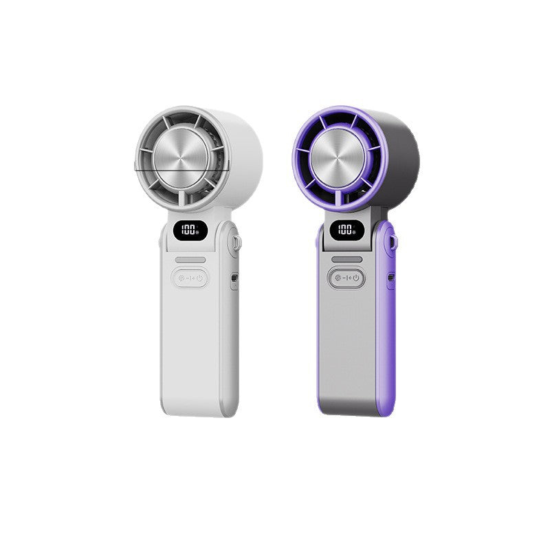 Digital Display Handheld Folding Fan