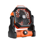 Portable Camping Fan with LED Light & Hook