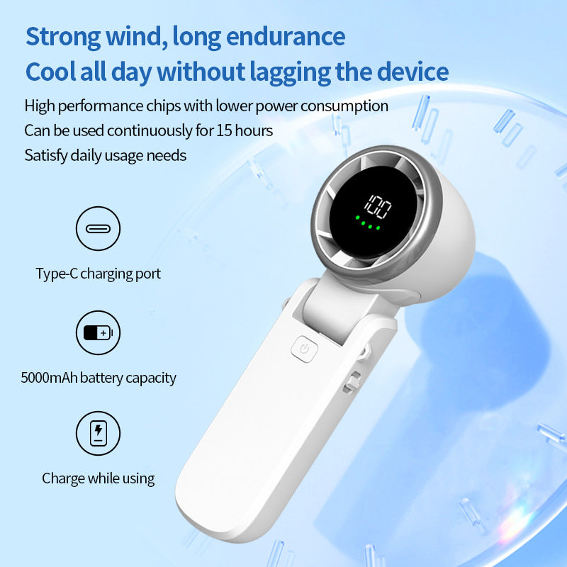100-Speed Turbine Handheld & Neck Fan