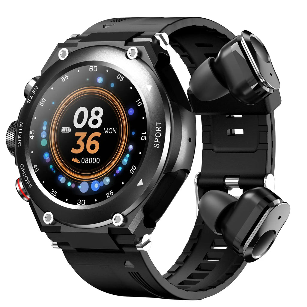 Smart Watch 2-in-1 with TWS Bluetooth Earbuds Novva Living