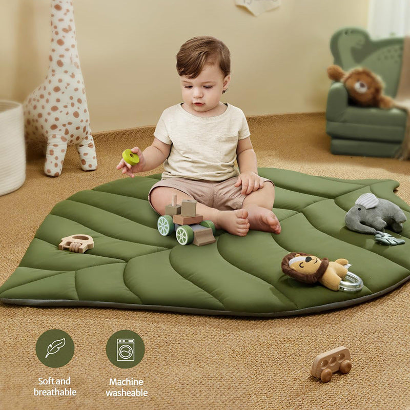 Tapis d'éveil bébé motif feuilles
