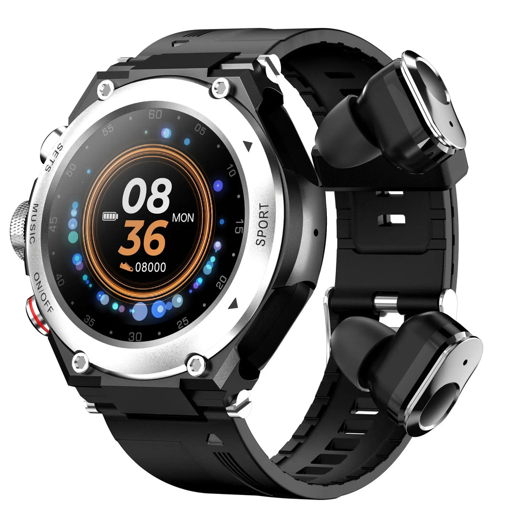 Smart Watch 2-in-1 with TWS Bluetooth Earbuds Novva Living