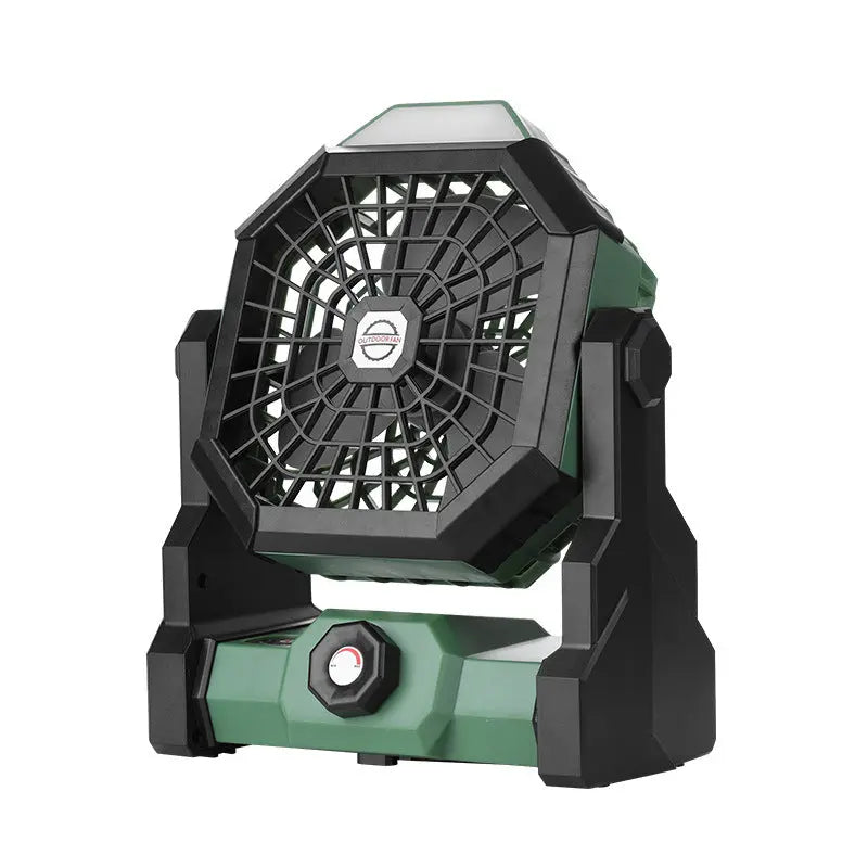 Portable Camping Fan with LED Light & Hook Novva Living