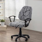 Printed Elastic Office Chair Cover Novva Living