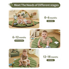 Tapis d'éveil bébé motif feuilles