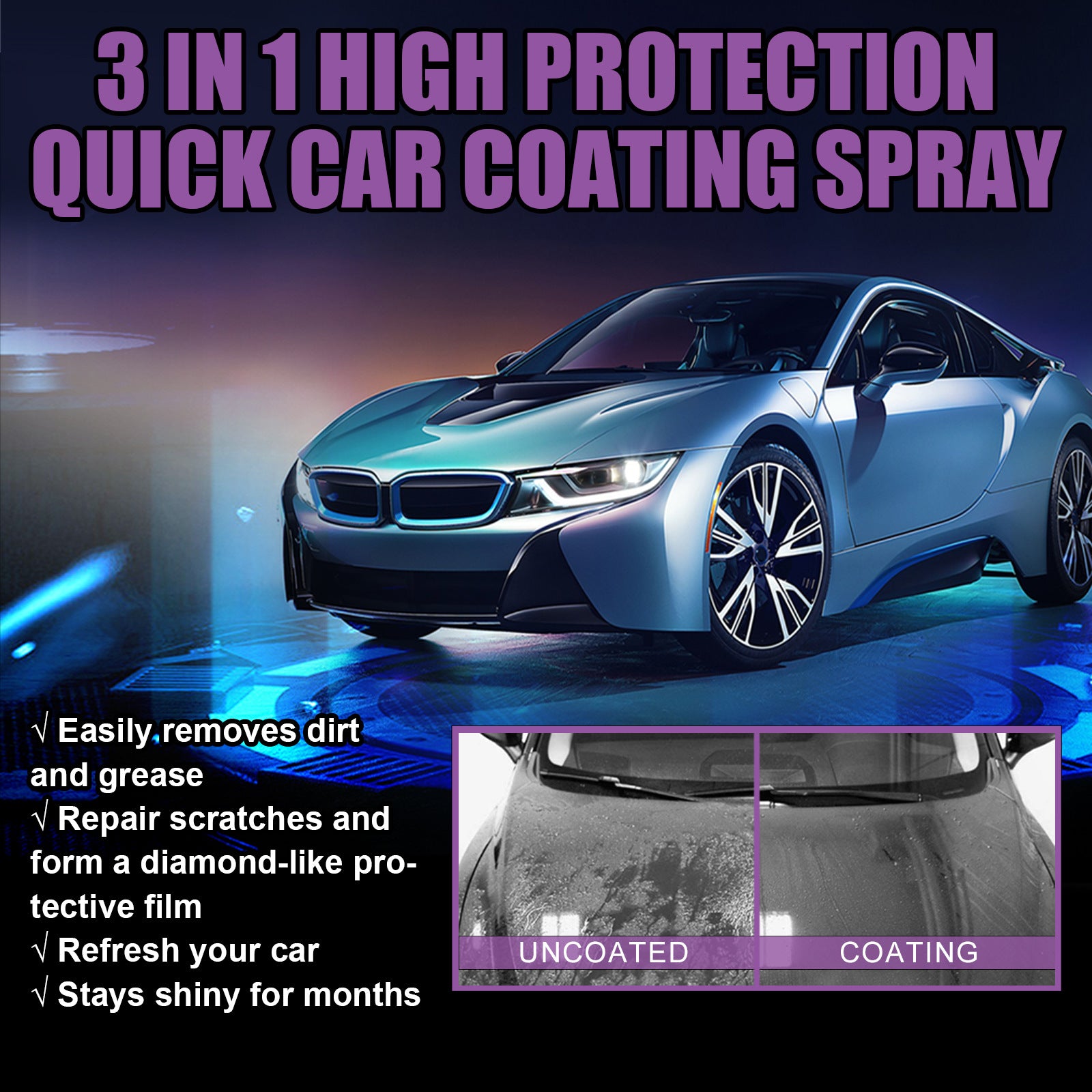 3-in-1 Car Paint Spray Coating & Colour Change