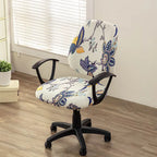 Printed Elastic Office Chair Cover Novva Living