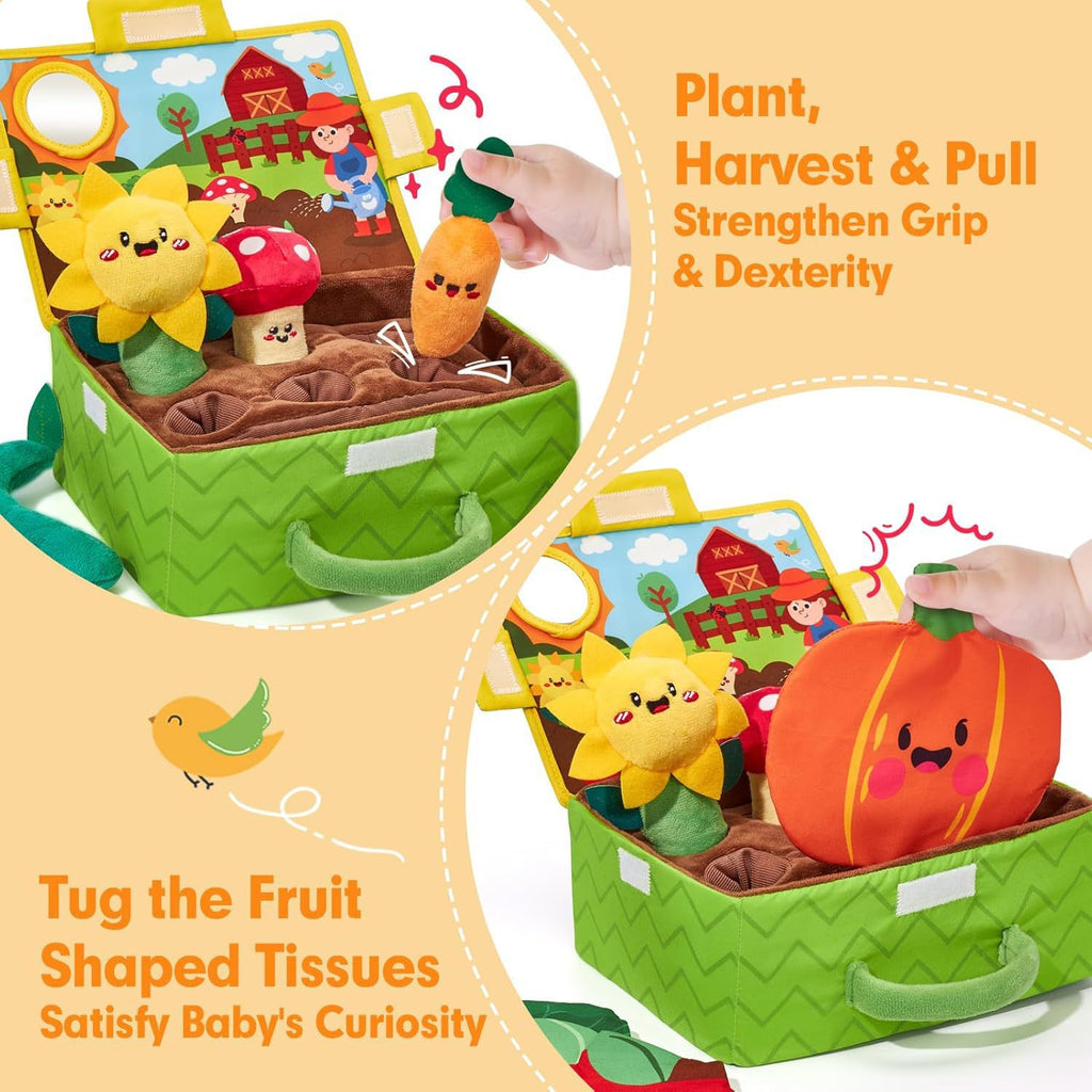 Montessori Fruit & Vegetable Plush Sensory Toy Baby & Toddler