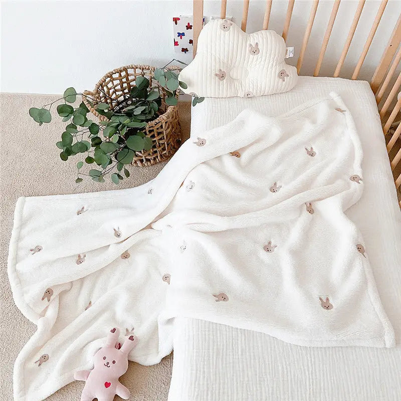 Korean Embroidered Baby Blanket Novva Living