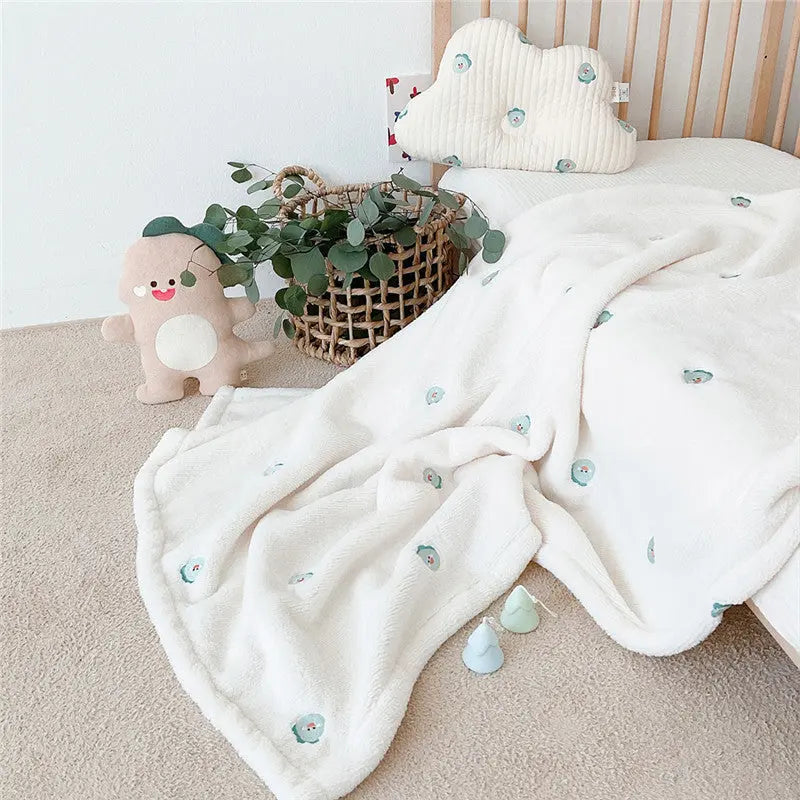 Korean Embroidered Baby Blanket Novva Living