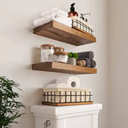 Solid Wood Floating Wall Shelves Novva Living