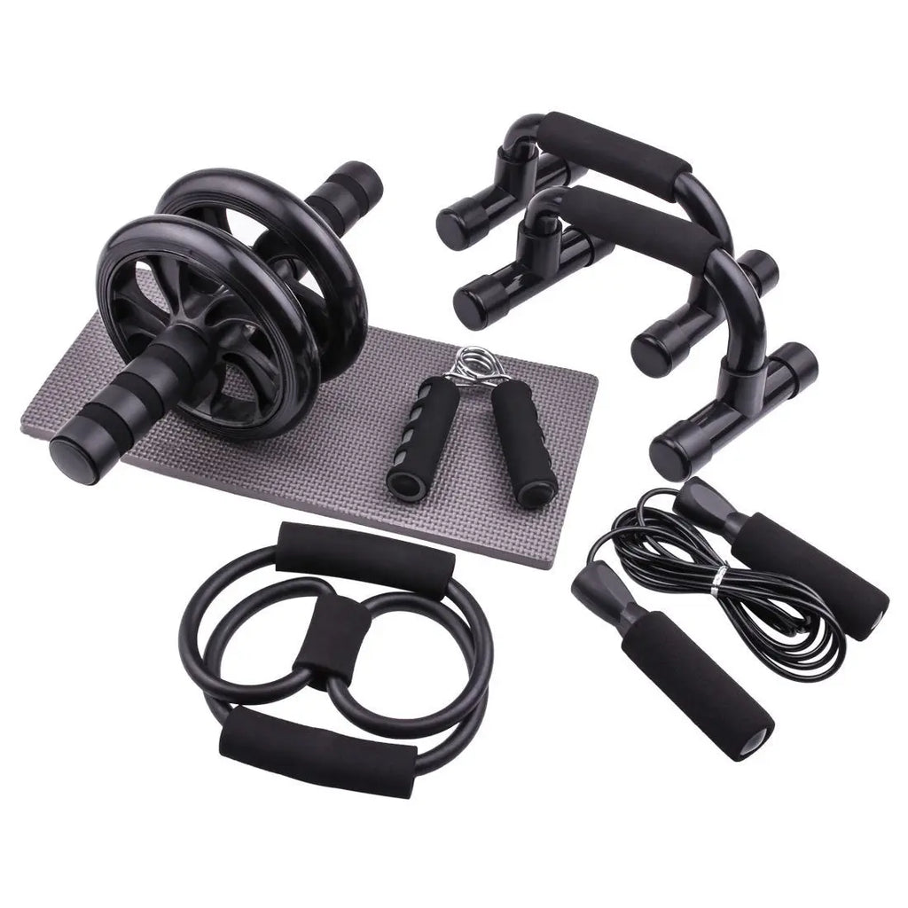 7-Piece Ab Wheel & Push-Up Fitness Set Novva Living