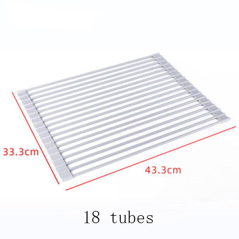 Stainless Steel Collapsible Kitchen Drain Rack