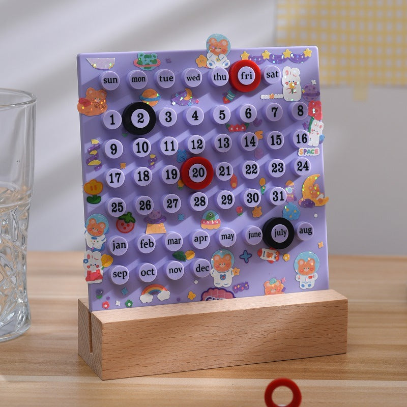 Calendrier de bureau perpétuel rotatif
