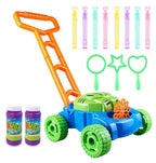 Children's Hand-Push Electric Bubble Machine Tank Car Outdoor Toy Novva Living