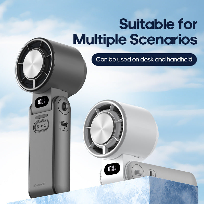 Digital Display Handheld Folding Fan