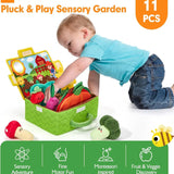 Montessori Fruit & Vegetable Plush Sensory Toy Baby & Toddler Novva Living