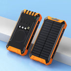 Solar Wireless Charging Power Bank with Dual LED Lamp Novva Living